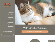 Tablet Screenshot of familypethospitalsiouxcity.com